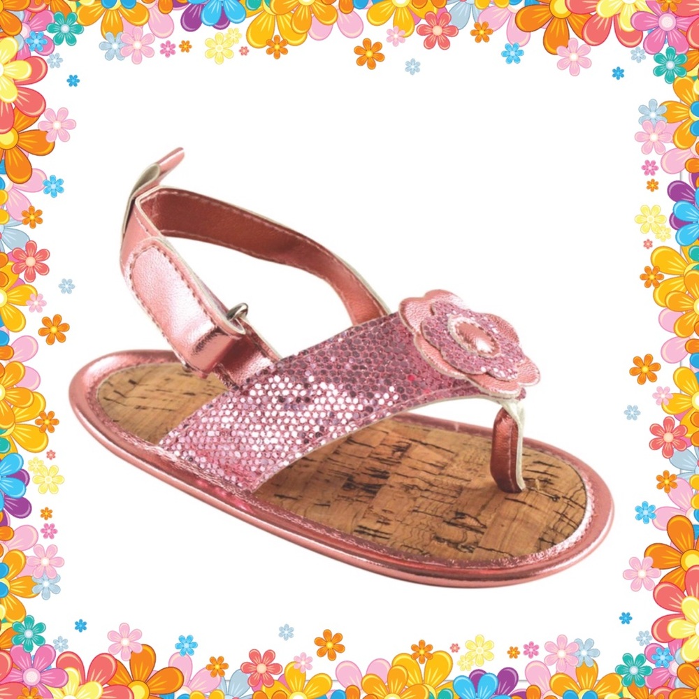 🌸New🌸Sparkly Light Pink Sandals🌸